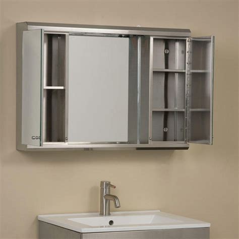 built in stainless steel medicine cabinet|bathroom wall medicine cabinet recessed.